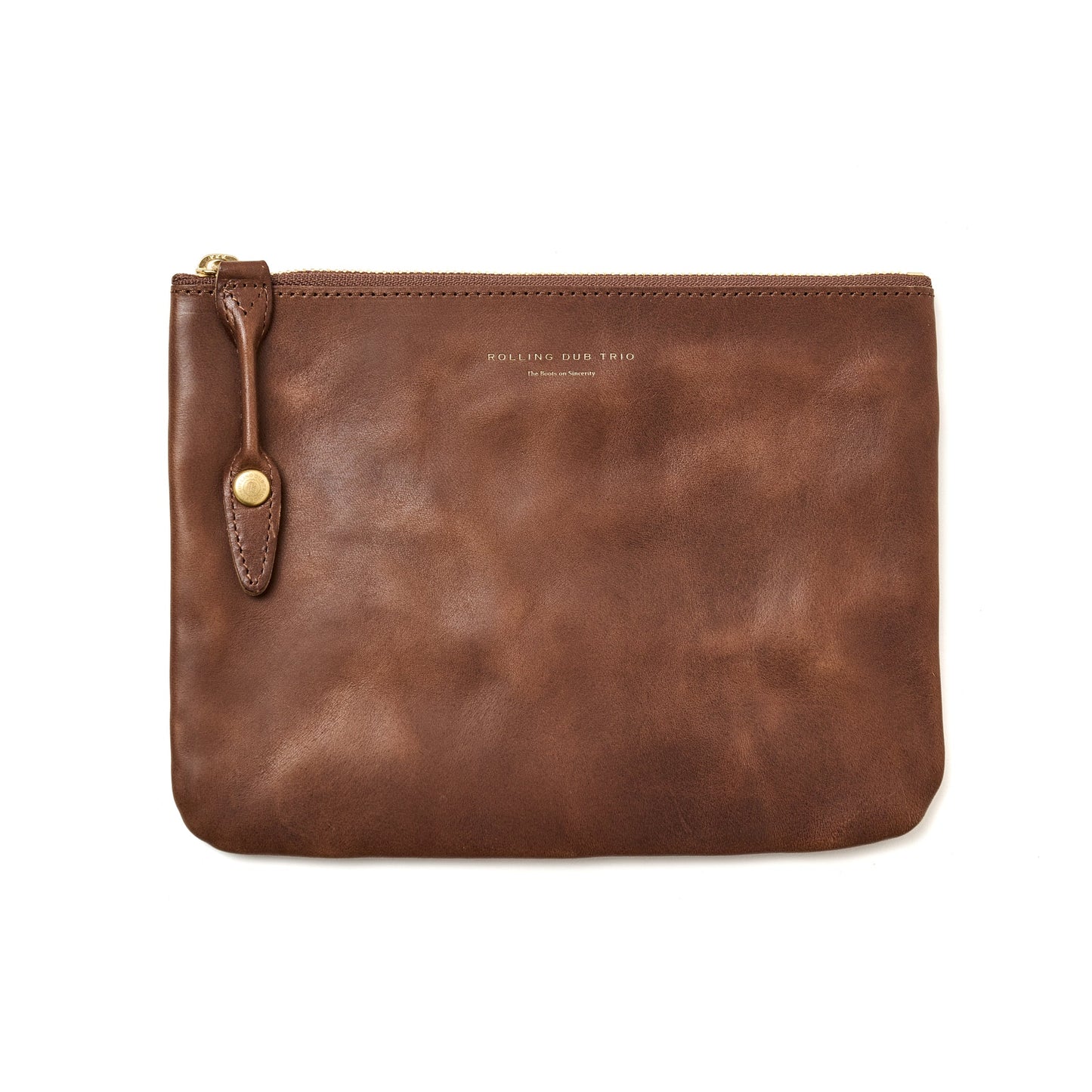 SQUARE ZIP & SNAP POUCH (M)