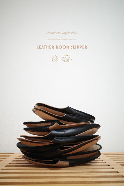 LEATHER ROOM SLIPPER