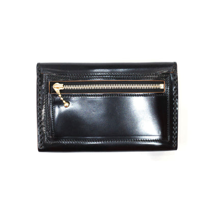 KT-W02 | MULTI MIDDLE TRUCKER WALLET -SHELL CORDOVAN-