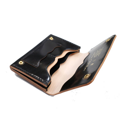 KT-W02 | MULTI MIDDLE TRUCKER WALLET -SHELL CORDOVAN-