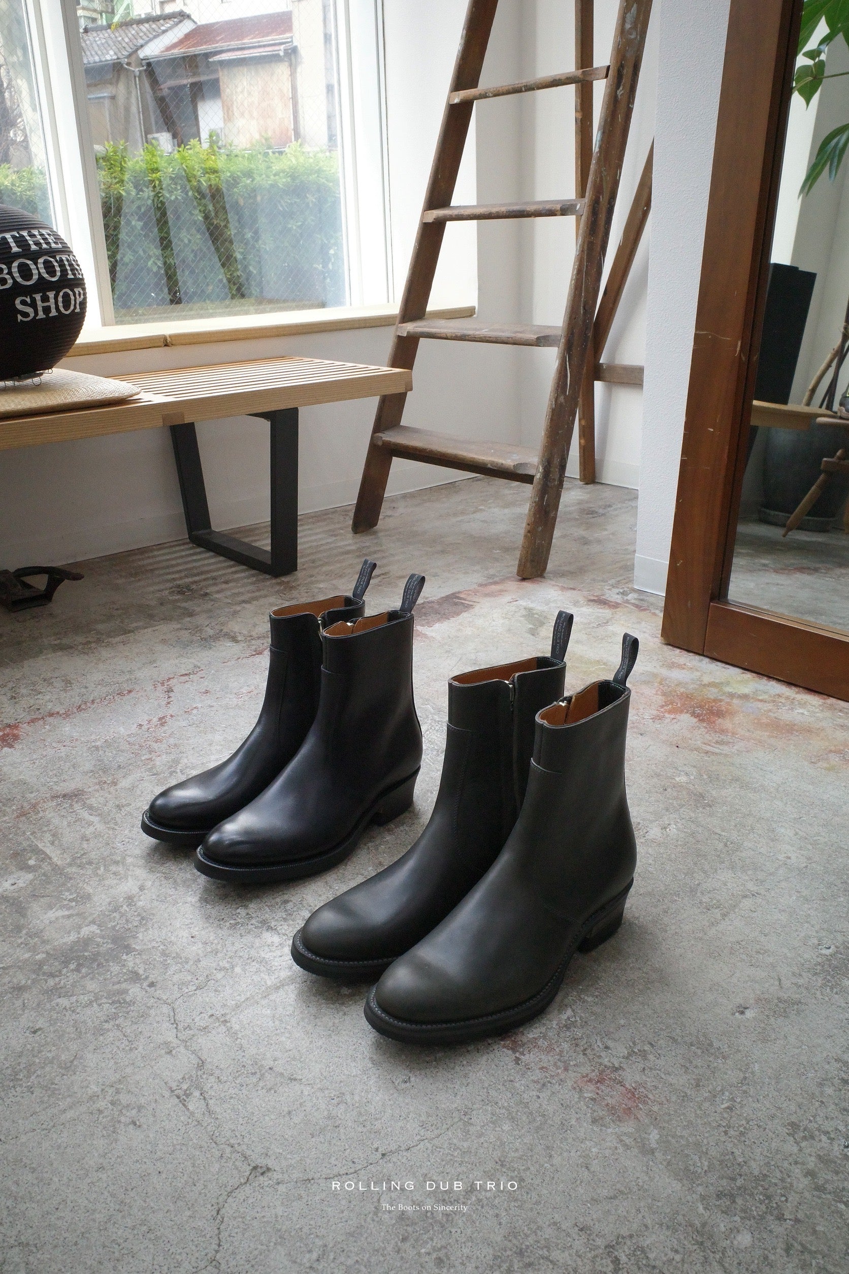 RDT-R13 | GLEANERS ZIP (GRAY GUIDI CALF) ROLLING DUB TRIO