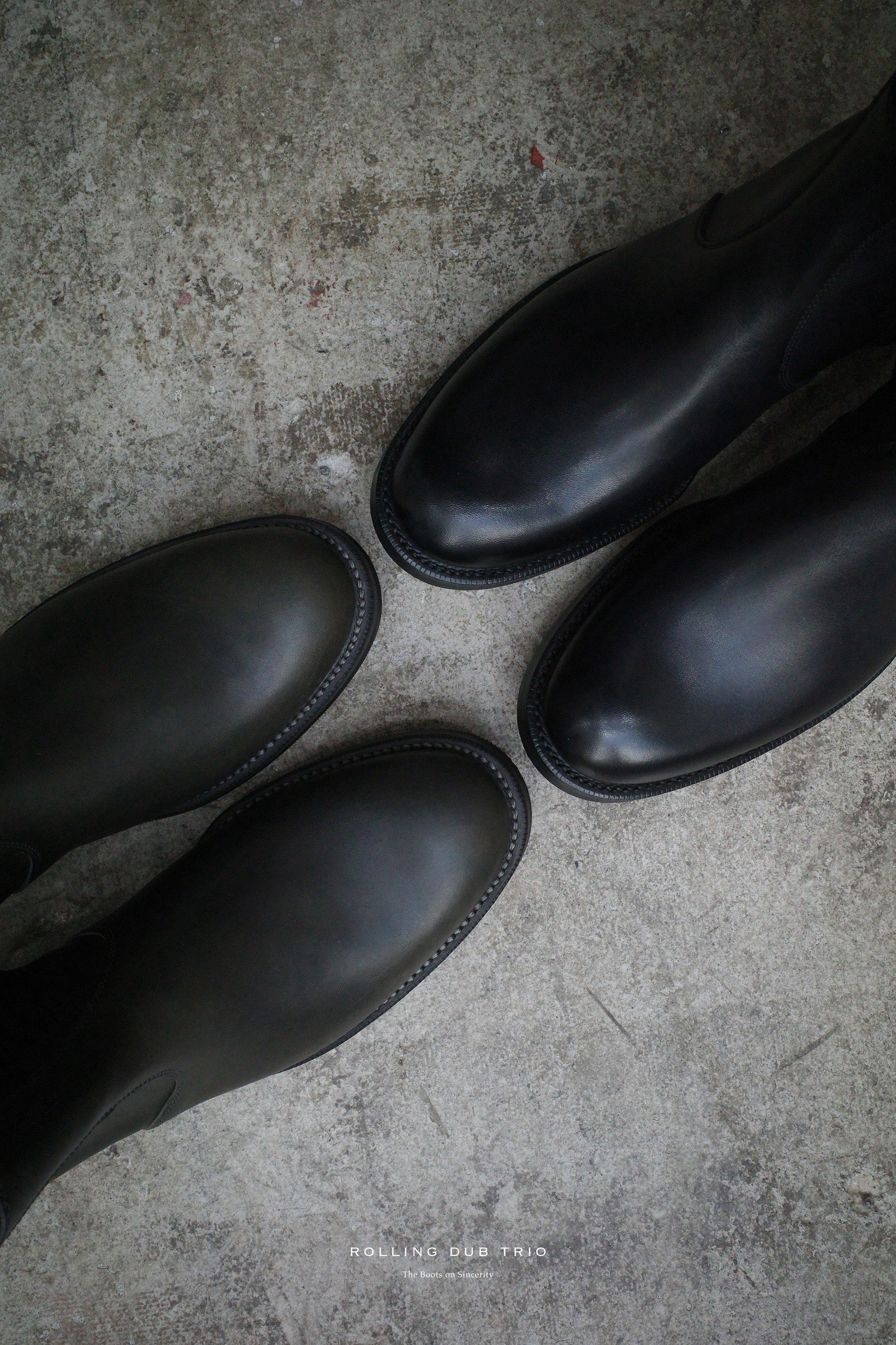 RDT-R13 | GLEANERS ZIP (GRAY GUIDI CALF) ROLLING DUB TRIO
