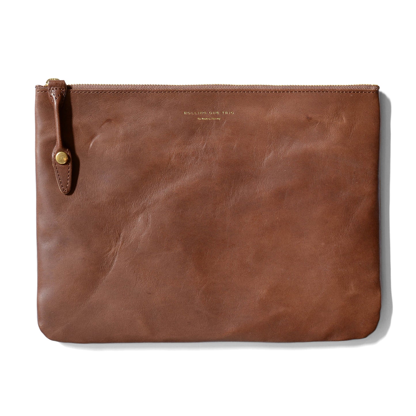 RDT-PC01-L | SQUARE ZIP & SNAP POUCH –LEATHER-