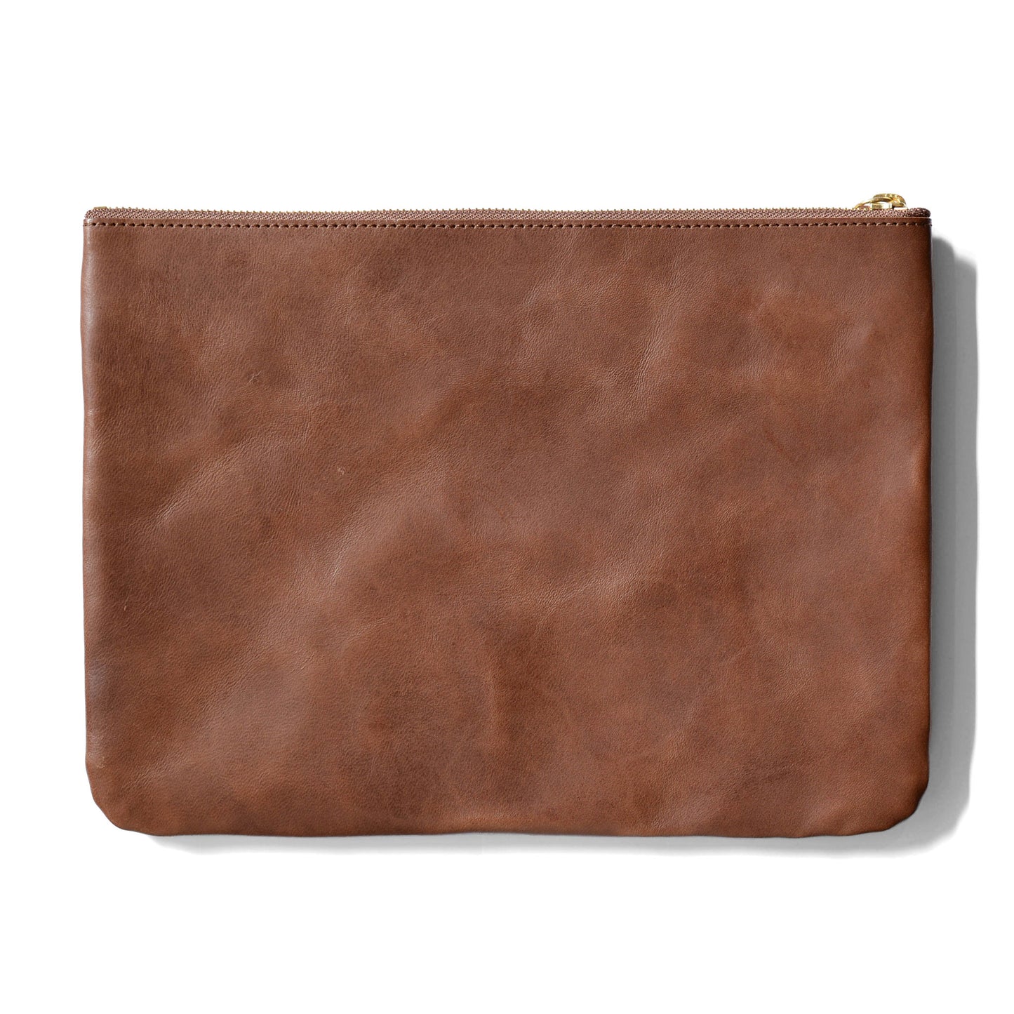 RDT-PC01-L | SQUARE ZIP & SNAP POUCH –LEATHER-