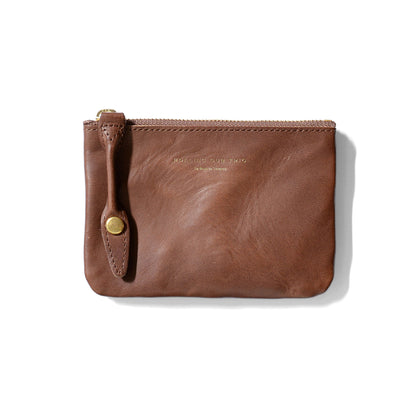 RDT-PC01-S | SQUARE ZIP & SNAP POUCH –LEATHER-