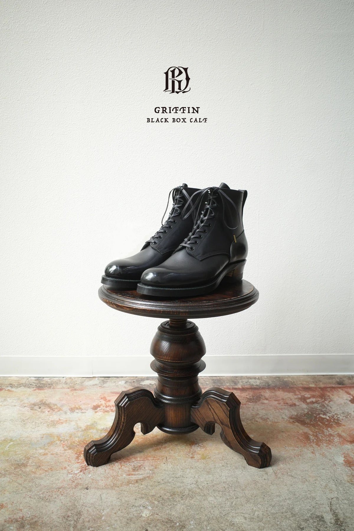 RDT-BN01 | GRIFFIN (BLACK BOX CALF) ROLLING DUB TRIO ローリング RDT-BN01 | GRIFFIN (BLACK BOX CALF) ROLLING DUB TRIO ローリング